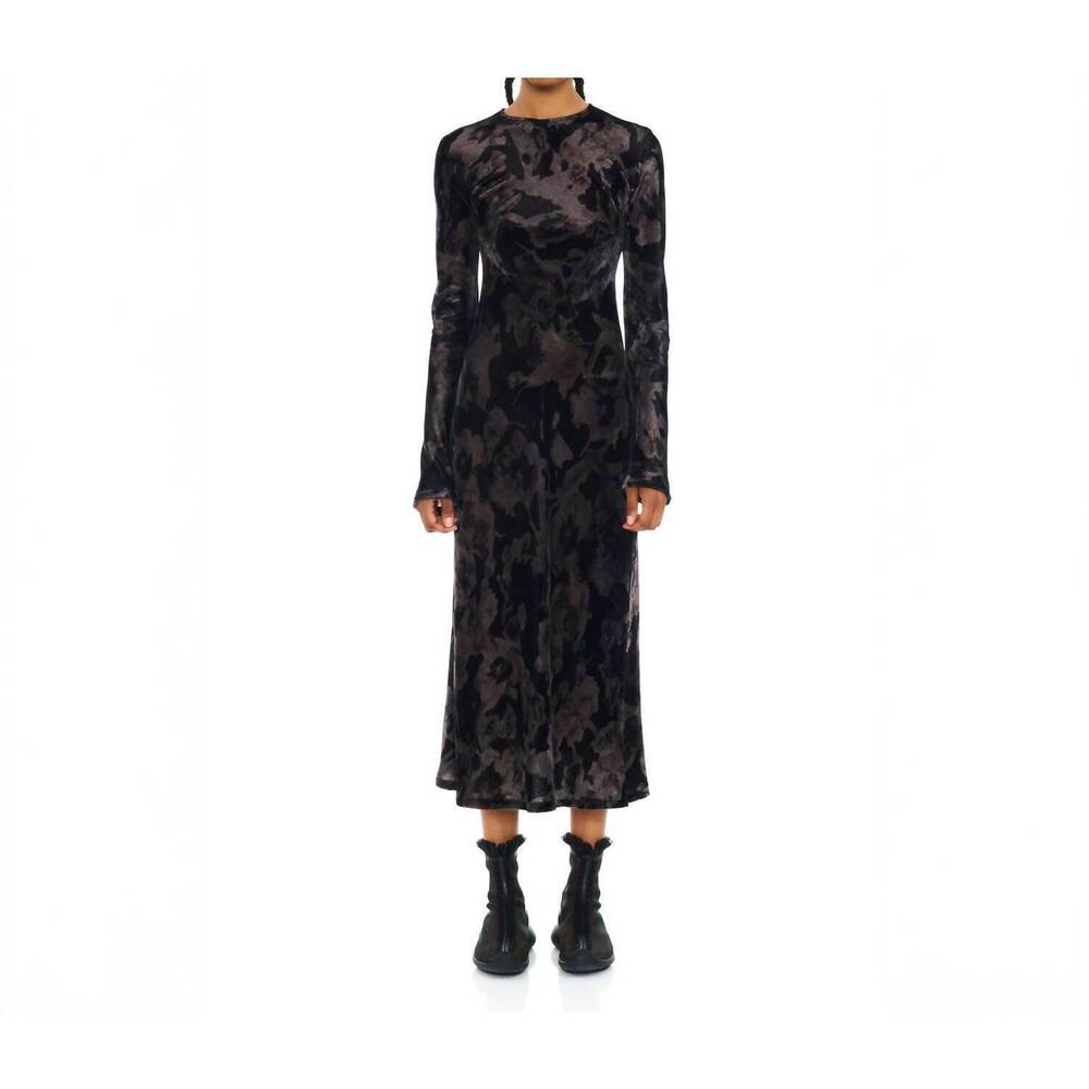 NEW COLLINA STRADA yuri dress in black watercolor roses